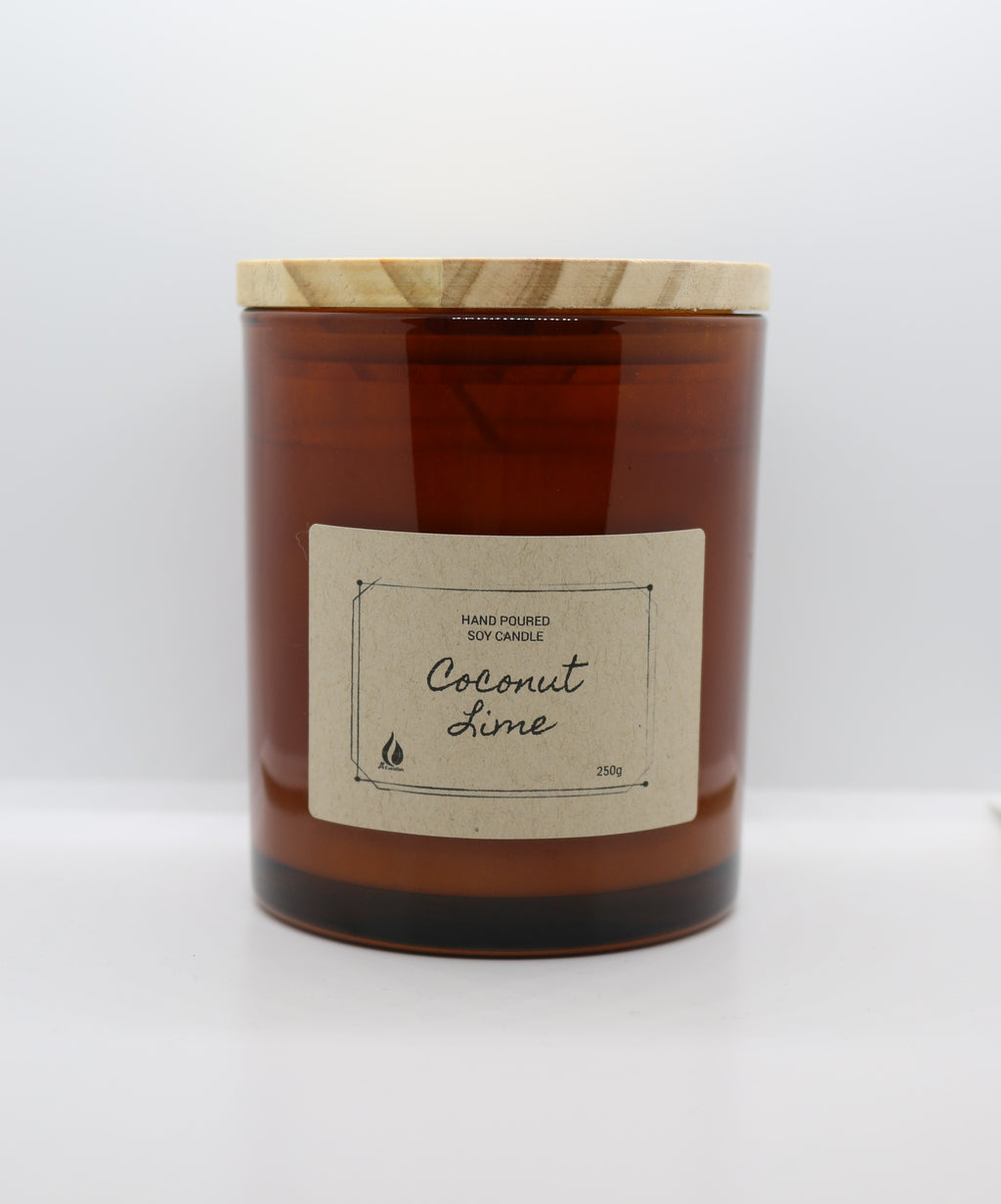 COCONUT LIME - Hand Poured Soy Candle A+ Essentials Pty Ltd