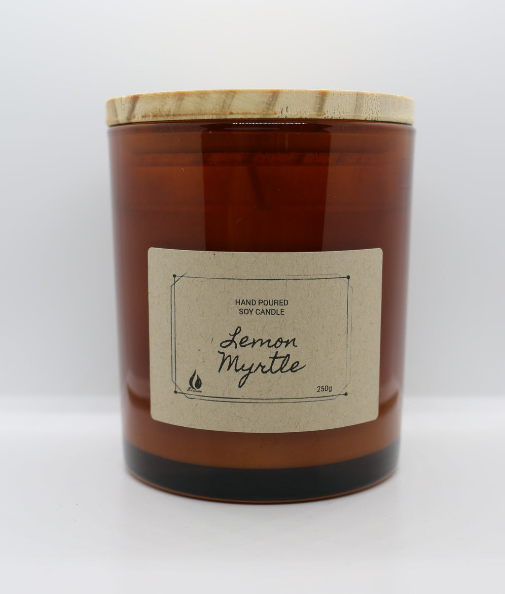 LEMON MYRTLE - Hand Poured Soy Candle A+ Essentials Pty Ltd