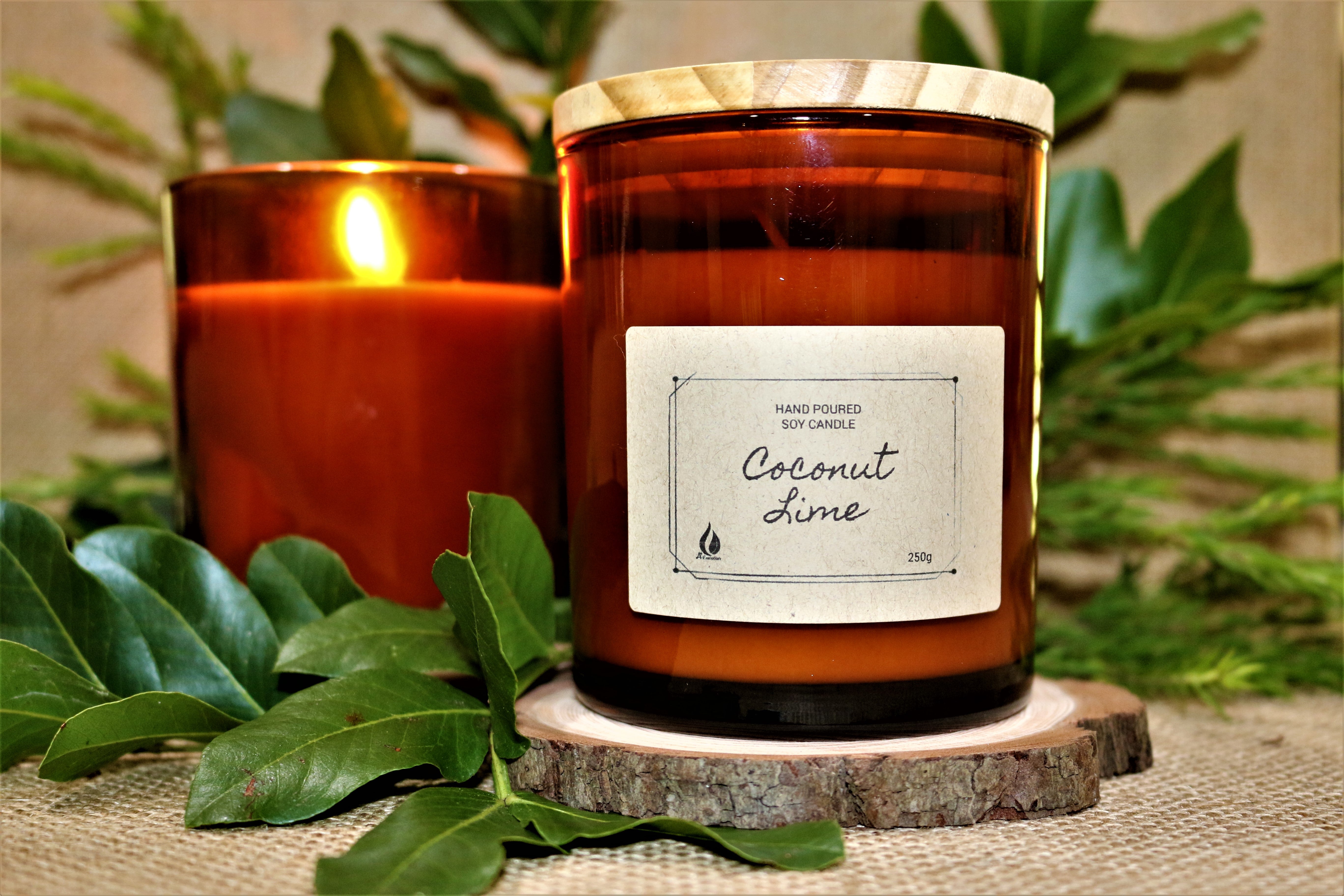 COCONUT LIME - Hand Poured Soy Candle A+ Essentials Pty Ltd