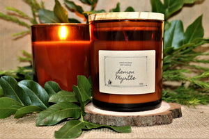 LEMON MYRTLE - Hand Poured Soy Candle A+ Essentials Pty Ltd