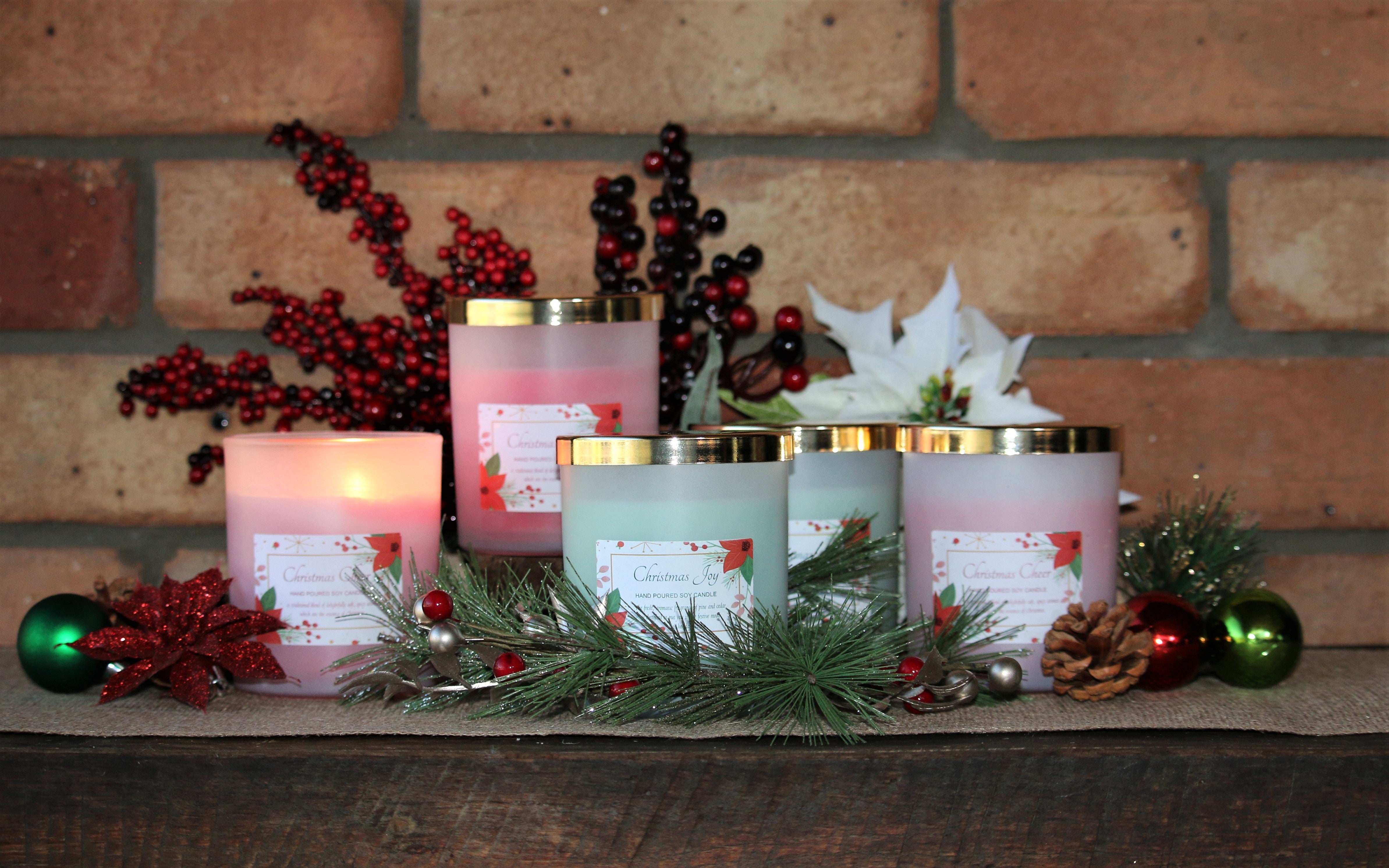 CHRISTMAS CHEER - Hand Poured Soy Candle A+ Essentials Pty Ltd