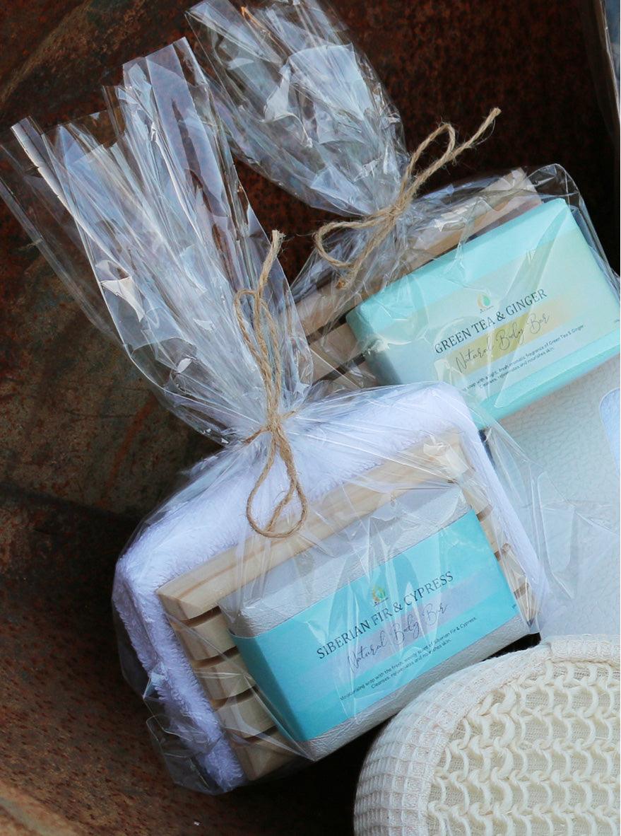 Personalised Soap Gift Set with Face Cloth A+ Essentials Pty Ltd