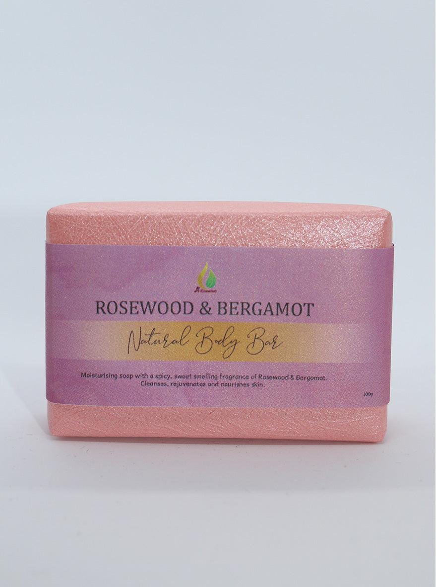 ROSEWOOD & BERGAMOT Natural Body Bar A+ Essentials Pty Ltd