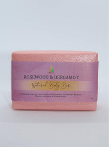 ROSEWOOD & BERGAMOT Natural Body Bar A+ Essentials Pty Ltd